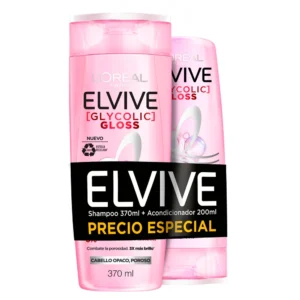 Pack Elvive Glycolic Gloss Shampoo 370 ml + Aco 200 ml