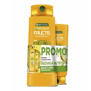 Pack Fructis Shampoo 350ml + Aco 200ml Recarga Nutritiva