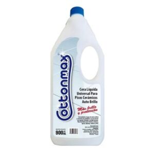 Cera líquida pisos cerámicos Auto brillo Cottonmax 900ml