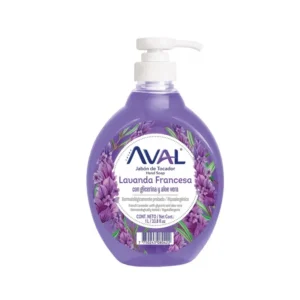 Jabón liquido de manos Aval con válvula de 400 ml Lavanda Francesa