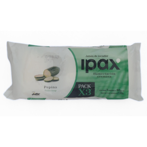 Jabón de tocador Ipax Pepino pack X3 Unid 90 gr