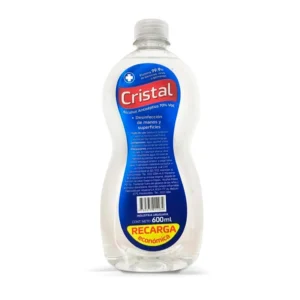 Alcohol Antiséptico 70% Vol *cristal* 600 Ml Recarga Económica