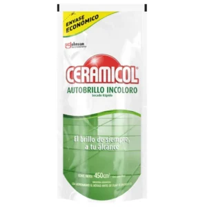 Cera autobrillo Ceramicol Incolora Doypack De 450 cm3.