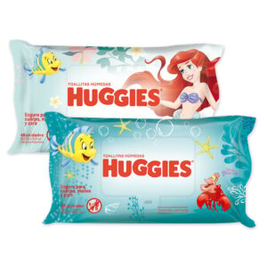 Toallitas húmedas HUGGIES  La Sirenita x 48 Unidades