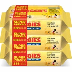 Toallitas húmedas HUGGIES Limpieza Cotidiana 288 Unidades