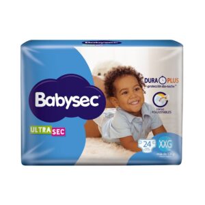 Pañal Babysec Ultra XXG. más de 13 KG 24 Unidades