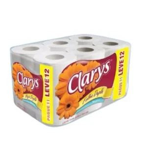 Papel higiénico Clarys 12 rollos x 30 m