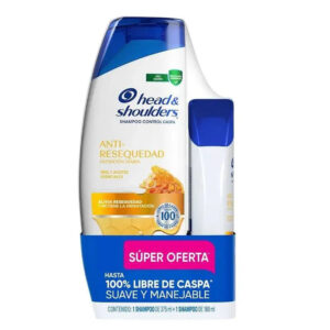 Pack shampoo Head & Shoulders Anti-Resequedad . 375 ml + sh. 180 ml