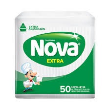 Servilletas Nova Extra de 24x22.5 cm x 50 unidades