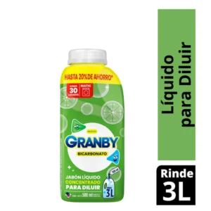Jabón liquido concentrado Granby 500 ml Rinde 3 lts