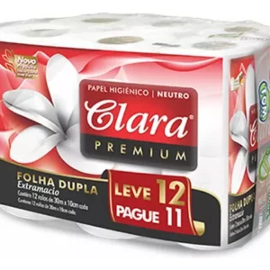 Papel Higiénico Clara Doble Hoja 12 Rollos