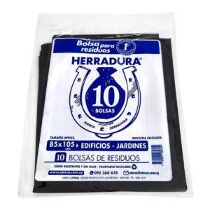 Bolsa De Residuos Herradura De 105 X 85 Cm X 10 Unidades